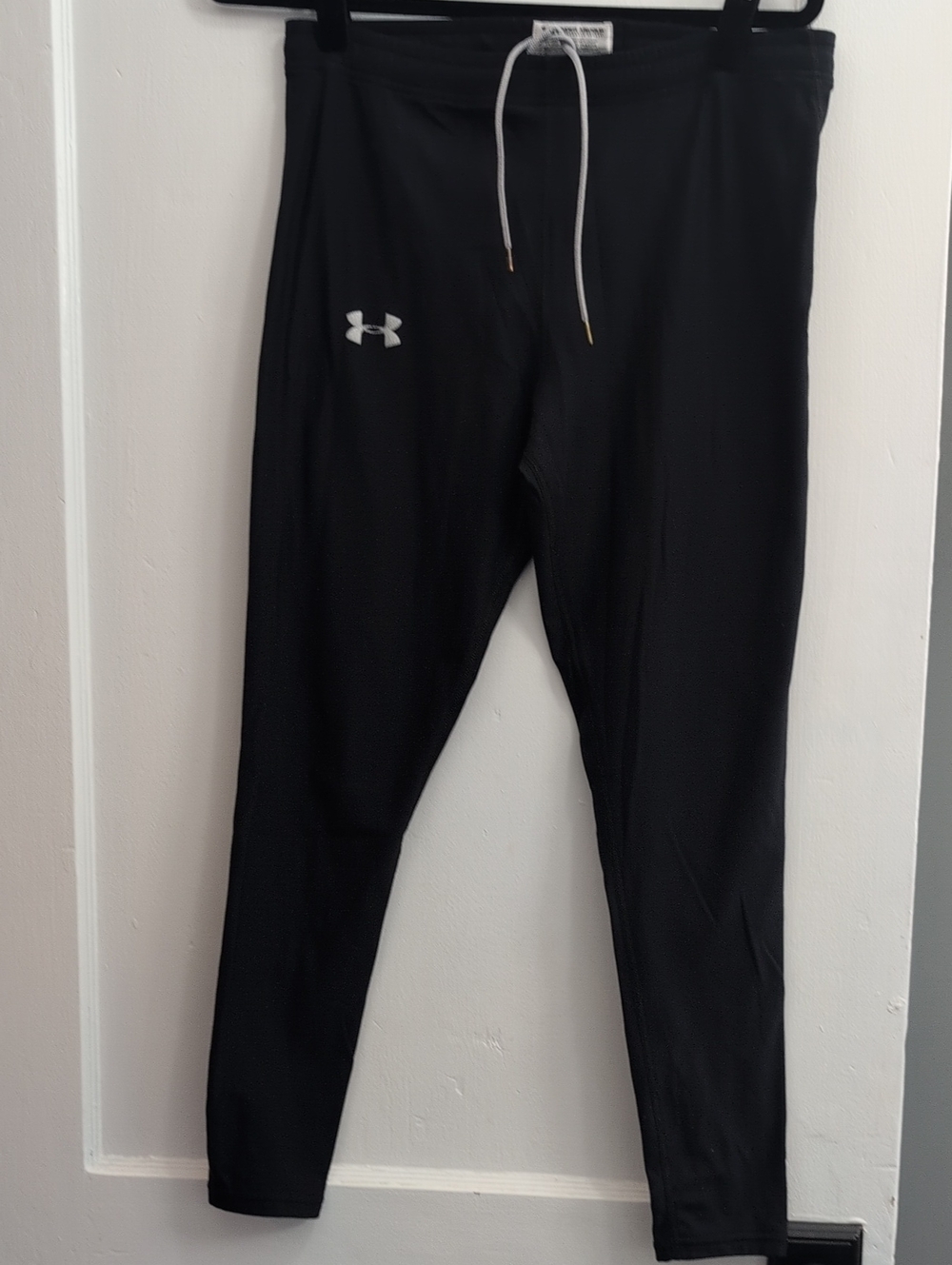Under Armour Black Jogger Pants with White Drawstring